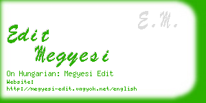 edit megyesi business card